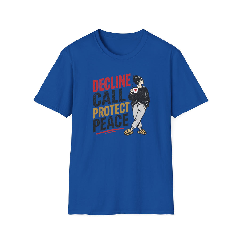 Decline Call Protect Peace T-Shirt