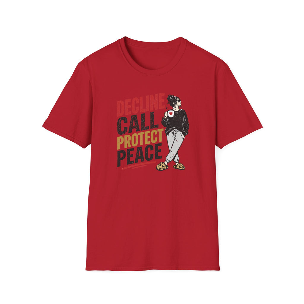 Decline Call Protect Peace T-Shirt