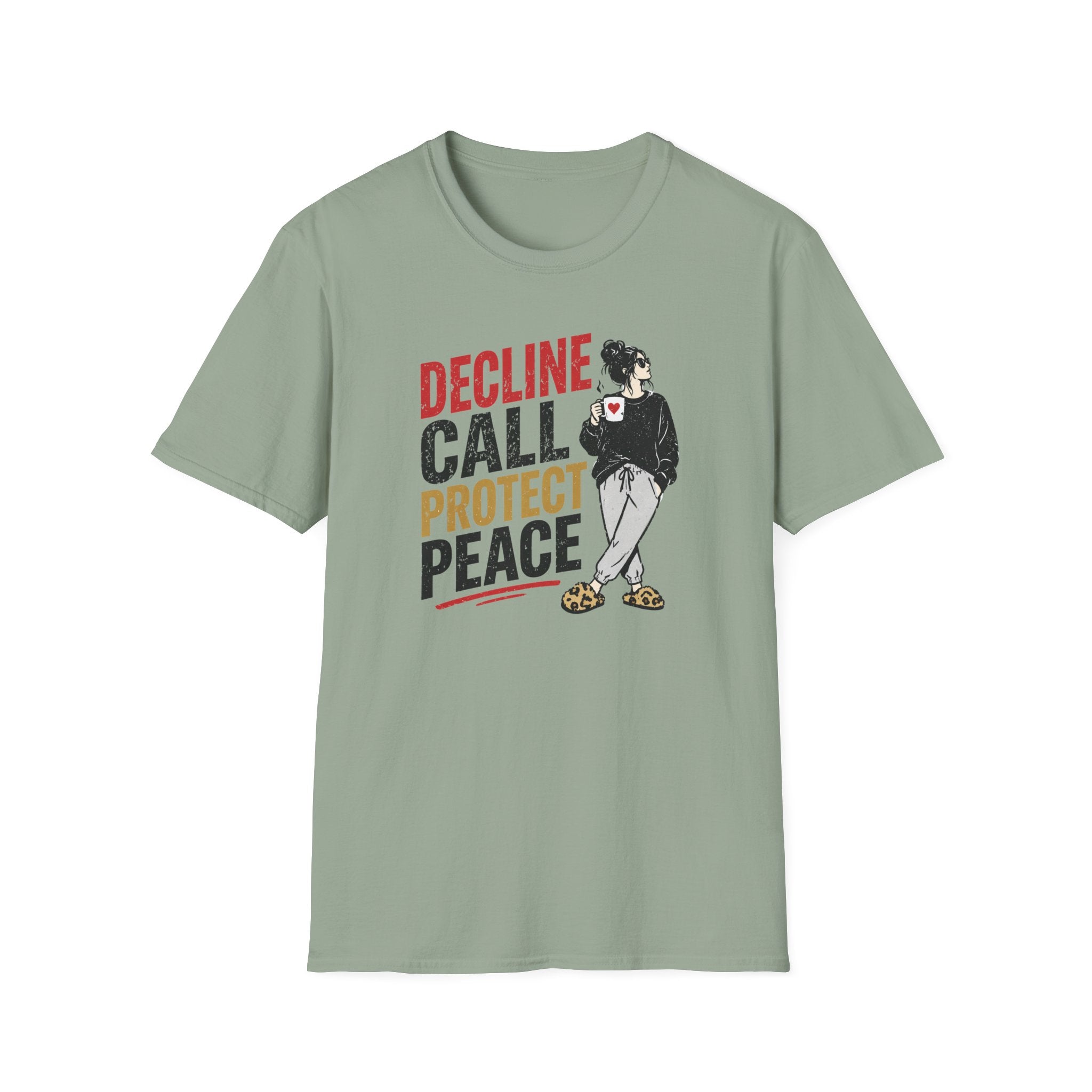 Decline Call Protect Peace T-Shirt